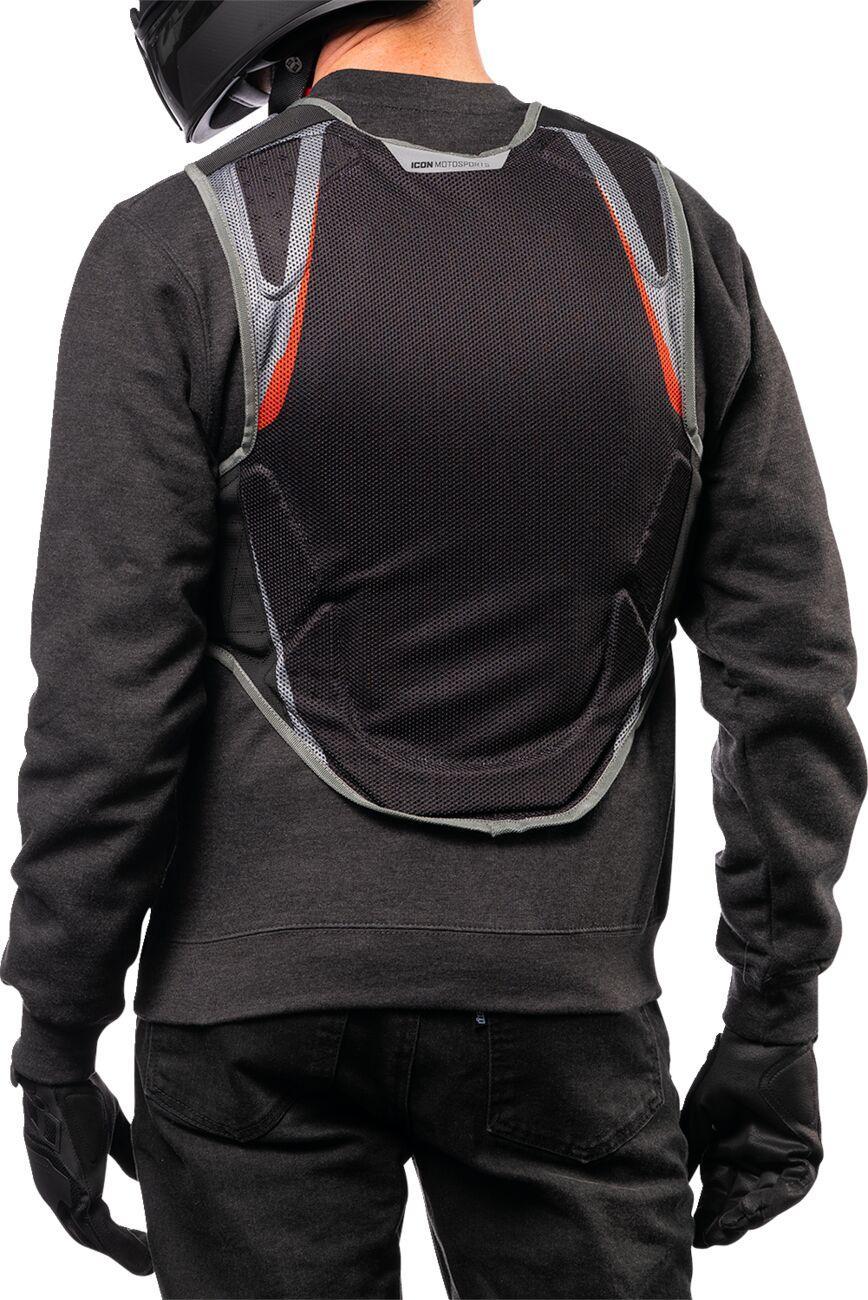 Icon Field Armor Softcore Vest - Black/Grey/Red