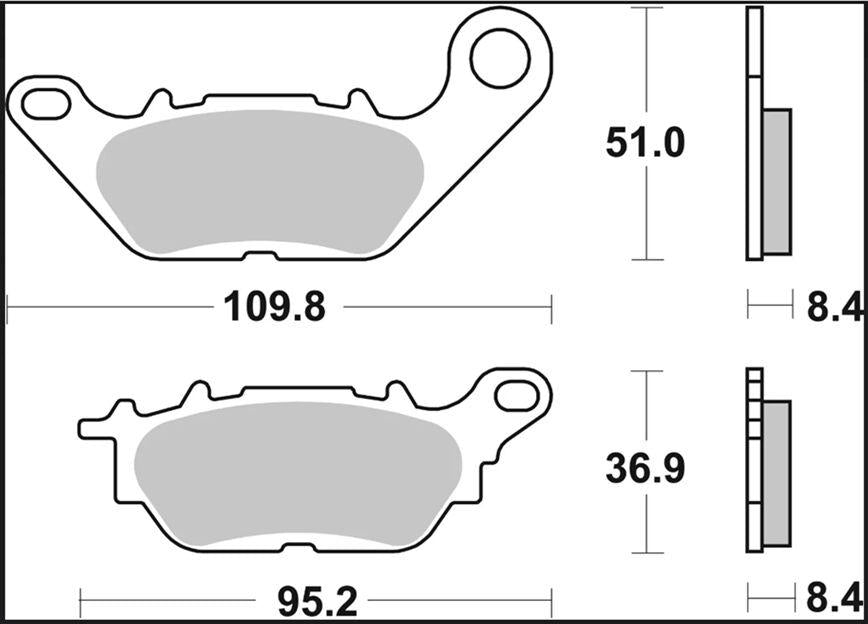 Brembo CC Prime Carbon Ceramic Brake Pads For Yamaha T 135 2008-2011 Front