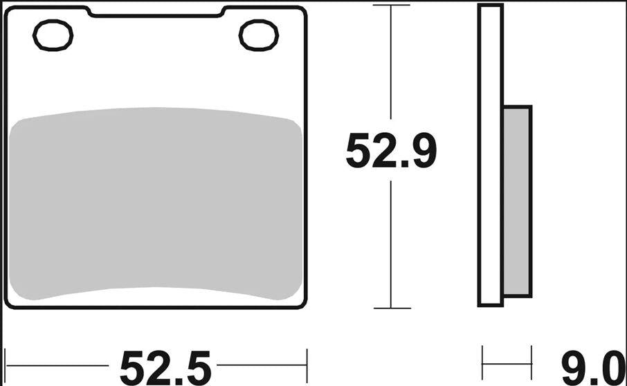 Brembo SP Prime Sintered Brake Pads For Kawasaki GPX 600 R 1989-1996 Rear