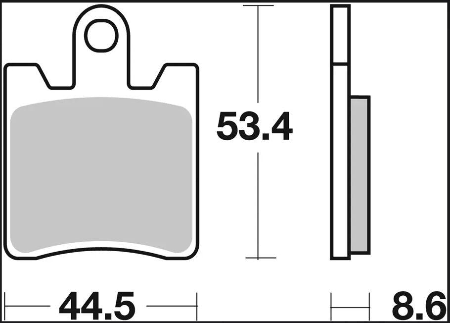 Brembo Carbon Ceramic Prime Line Brake Pads For Suzuki AN 250 1998-2006 Front