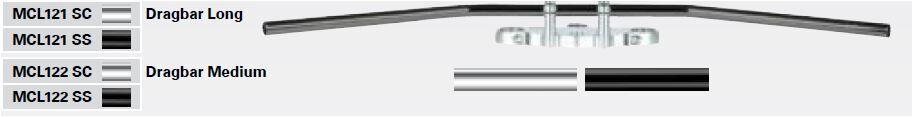 TRW 22mm (7/8") Steel Handlebar For Honda CA 125 1995-2000 Custom/Drag - Chrome