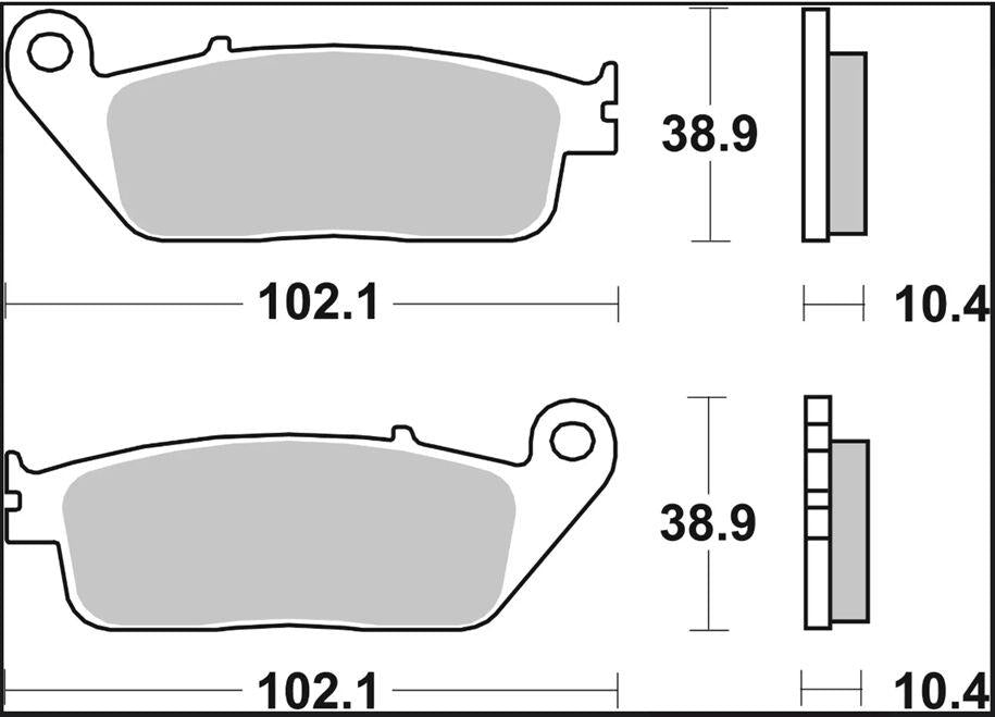 Brembo XS Prime Sintered Brake Pads For Yamaha XMAX 125 2024 Front