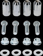 Moose Racing Wheel Stud/Nut Kit For Polaris Ranger 500 Crew 4X4 2012-2013 Fits Rear - Silver