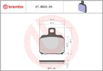Brembo Prime Sintered Genuine Brake Pads For Ducati 1098 2007-2008 Rear