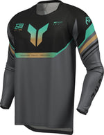 Thor Launchmode Air Raptor Jersey - Black/Charcoal Grey/Orange/Teal