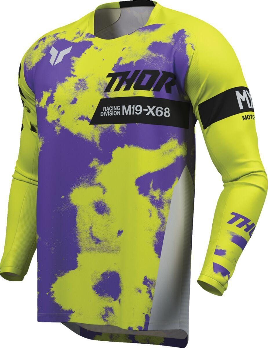 Thor Launchmode Bleach Jersey - Acid/Black/Grey/Purple