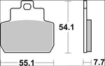 Brembo Carbon Ceramic Prime Line Brake Pads For Gilera Fuoco 500 I.E. 2008-2016 Rear