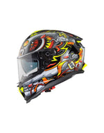 Premier Typhoon LY Graphic Helmet - Grey/Red/Yellow