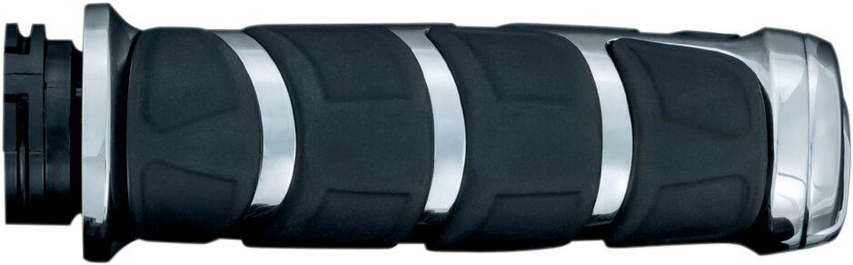 Kuryakyn Kinetic Grips For Harley Davidson XL 1200 C 2018-2020 - Black/Chrome