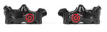 Brembo 484 Cafe Racer Upgrade Brake Caliper Kit For Ducati 1098 2007-2008 Fits Front Left And Right - Black/Red
