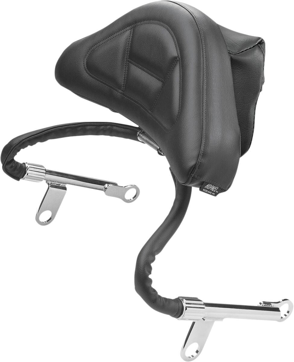 Show Chrome Driver Backrest Kit For Honda GL 1800 Gold Wing 2001-2017 - Black/Chrome