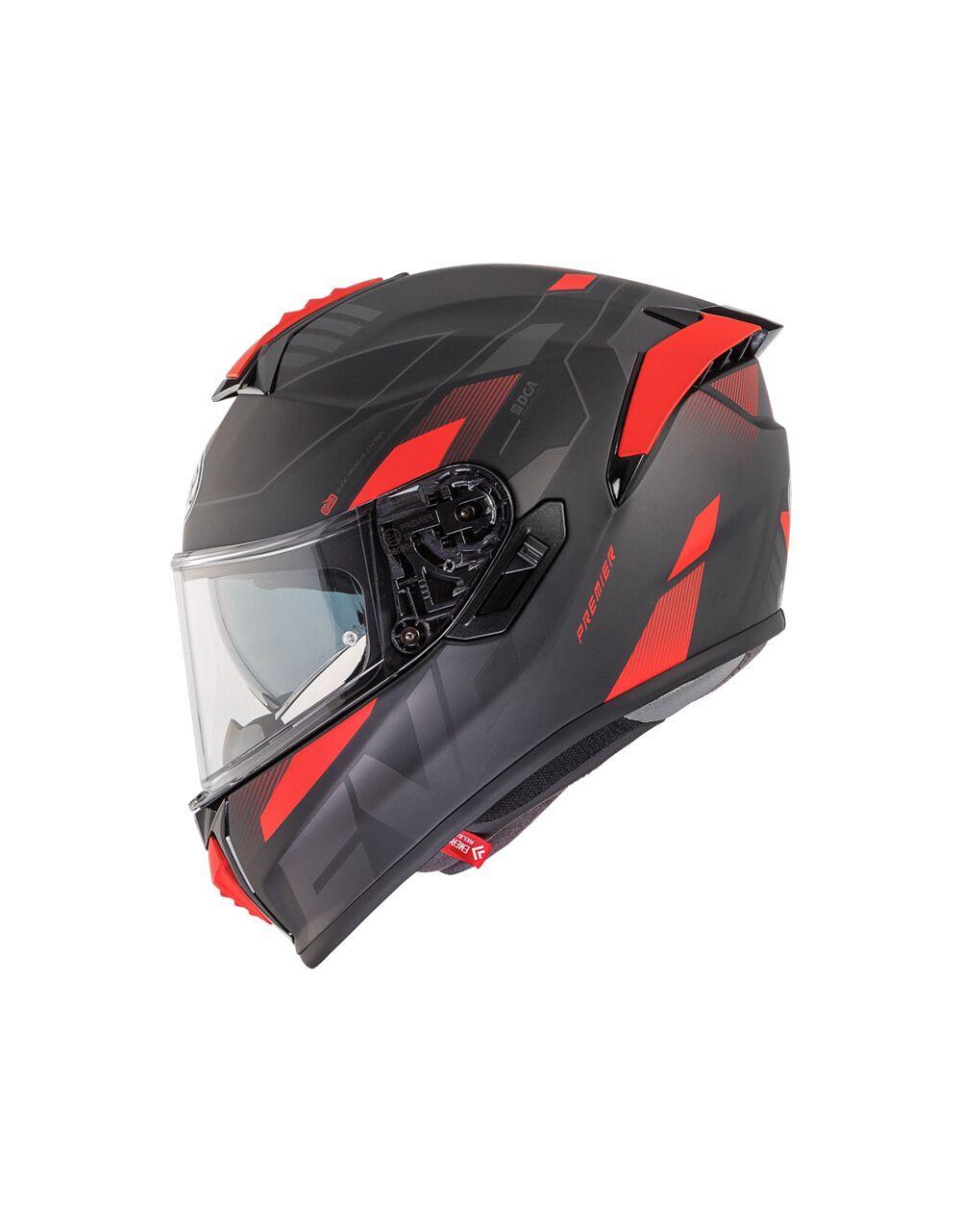Premier Evoluzione PR Helmet - Black/Red