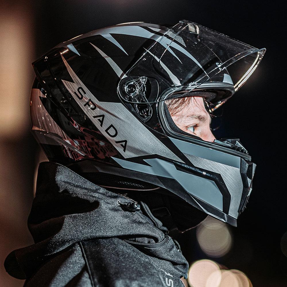 Spada Raiden 2 Thunder Black Grey Helmet