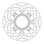 Moto Master Halo Series Rear Brake Disc For Kawasaki ER-6F 650 2008-2016