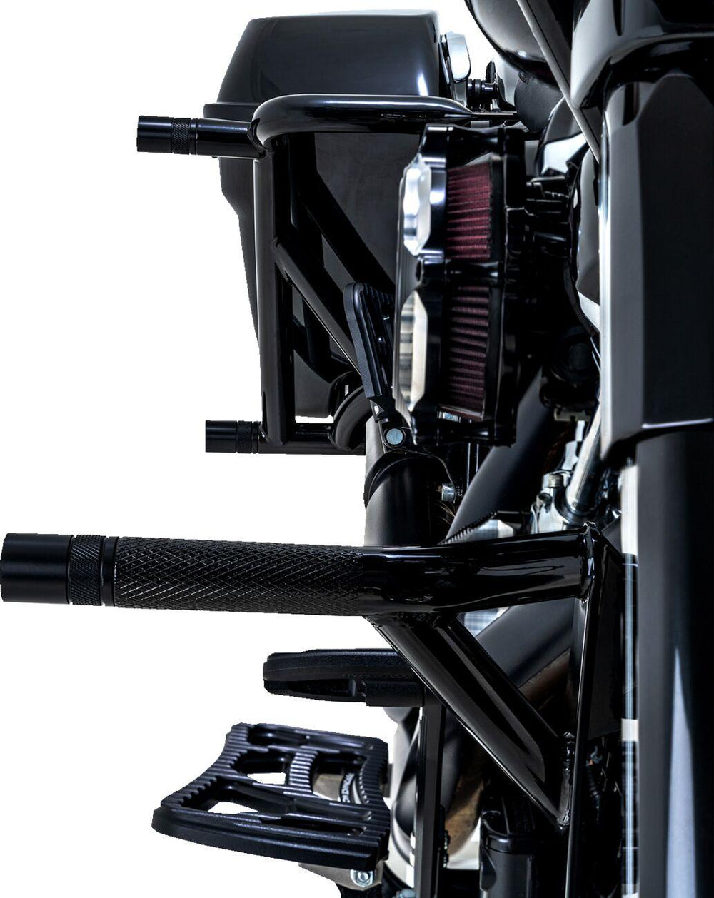 Burly Brawler Kit For Harley Davidson FLHFB 1868 2023 Front - Black