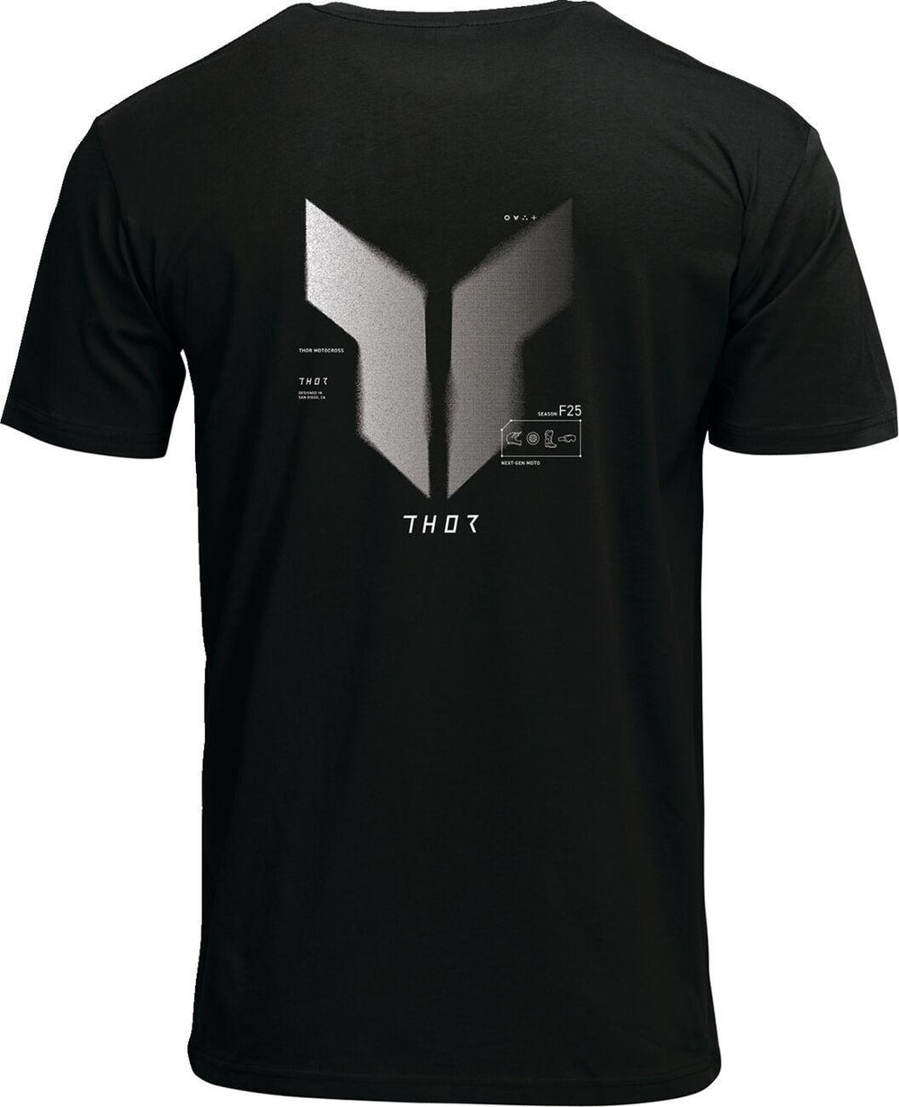 Thor Mens Adult Noise T-Shirt - Black Grey