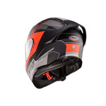 Caberg Roxter Colt Full Face Motorcycle Helmet - Matt Black/Red Fluro/Grey