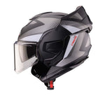 Caberg Trip Lunar Flip Front Motorcycle Helmet - Matt Black/Grey/White/Anthracite