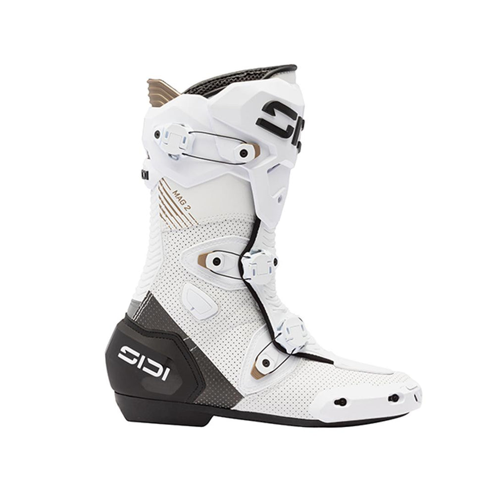 Sidi Mag 2 Air Motorcycle Boots - White/Black