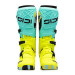 Sidi Crossair X Motocross Boots - Mint/Fluo Yellow