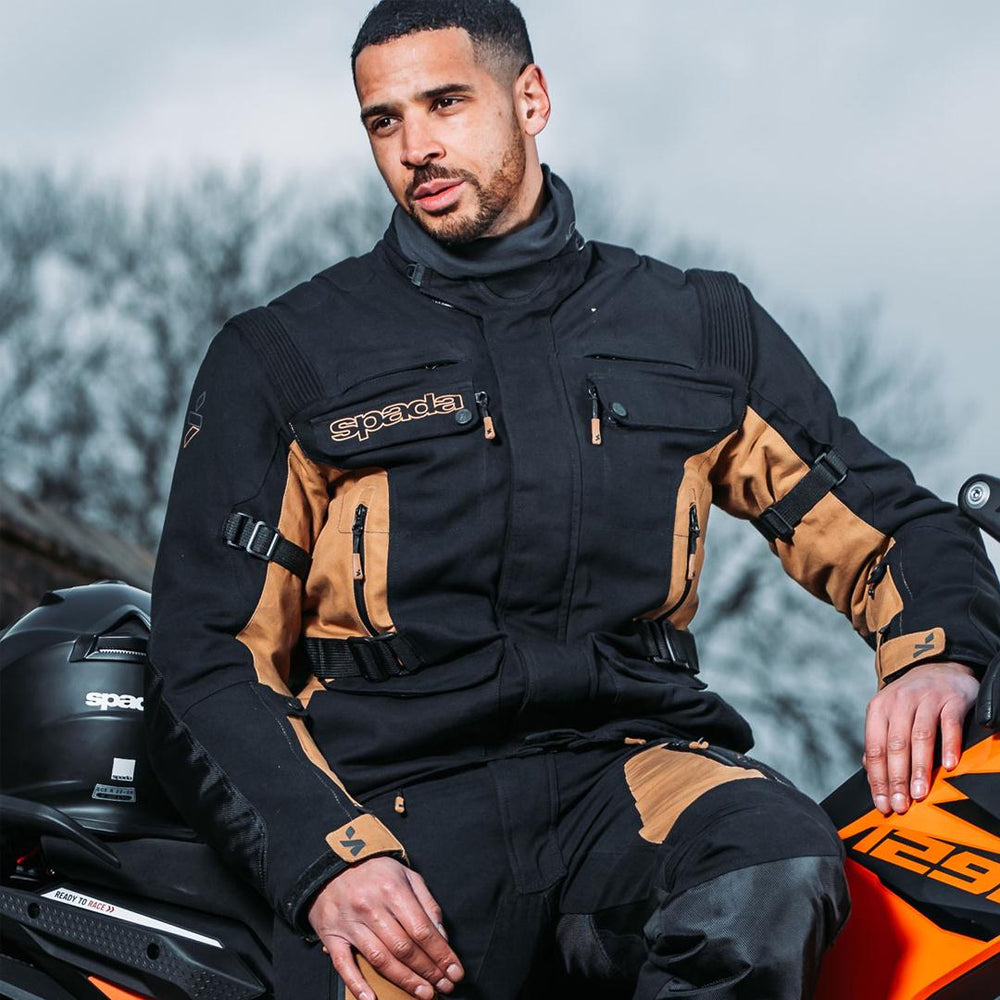 Spada Ascent V3 CE WP Jacket Black Tan