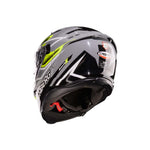 Caberg Avalon X Brama Full Face Motorcycle Helmet - Grey/Yellow Fluo/Black