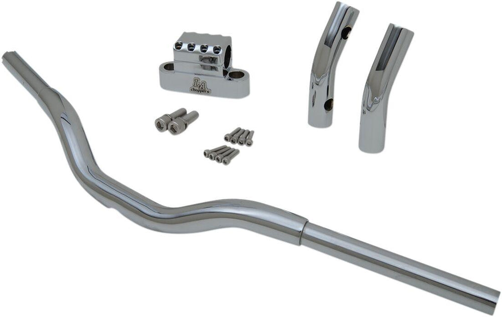 LA Choppers Kage Fighter-T Pullback Handlebar 23 cm (9") - Chrome