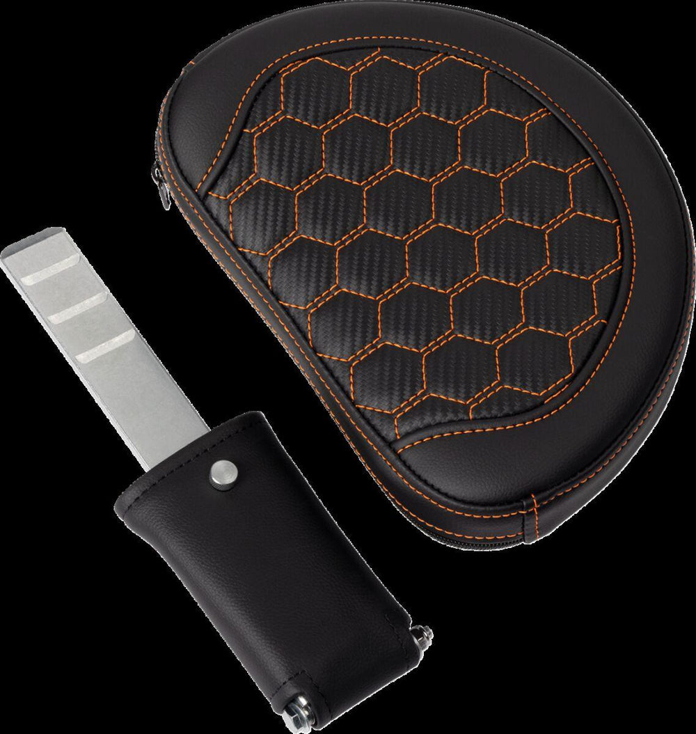 Saddlemen Honeycomb Roadsofa Seat For Harley Davidson FLH 1868 ABS 2021 - Black/Orange