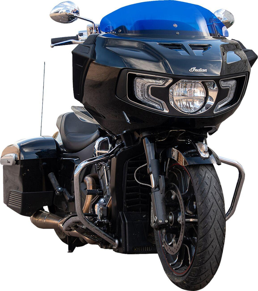 Klock Werks Kolor Flare Windshield For Indian Challenger 108 2020-2025 20.5 cm (8") - Blue