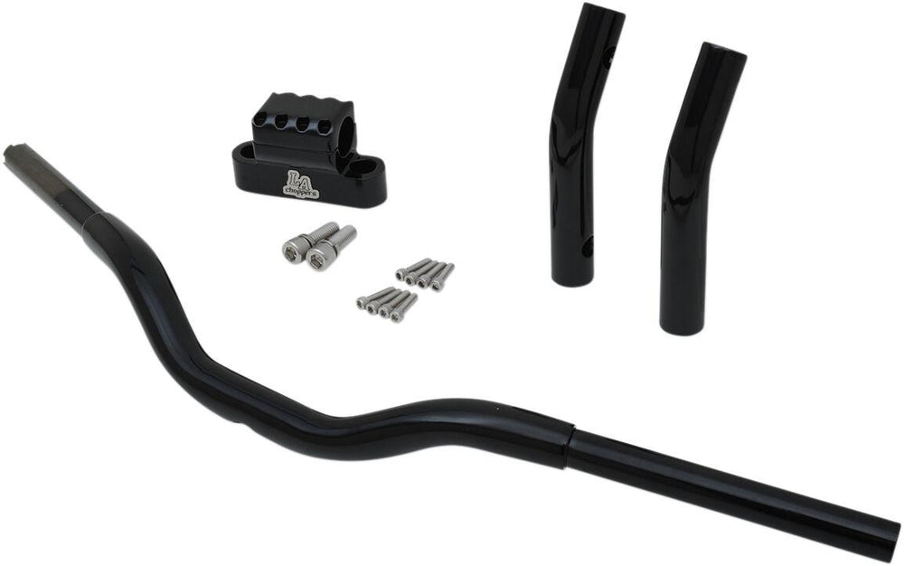 LA Choppers Kage Fighter-T Pullback Handlebar 28 cm (11") - Black/Gloss