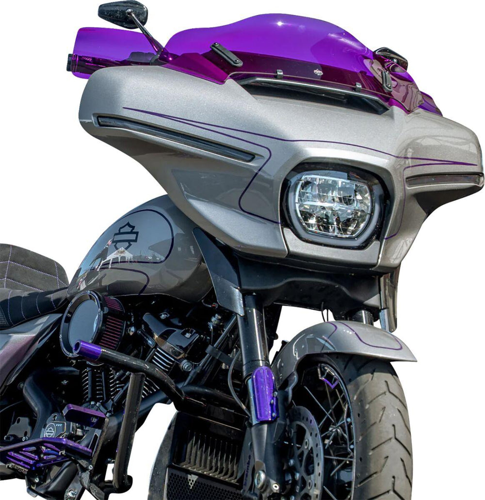 Klock Werks Flare Hand Guards For Harley Davidson FLHLT 1923 ABS 2026 - Gloss/Purple