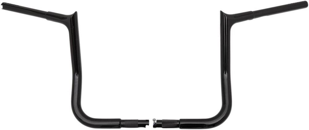Fat Baggers Inc. 1-1 4" EZ Install Pointed Top Handlebar Kit For Harley Davidson FLHT 1584 2008 35.5 cm (14") - Black
