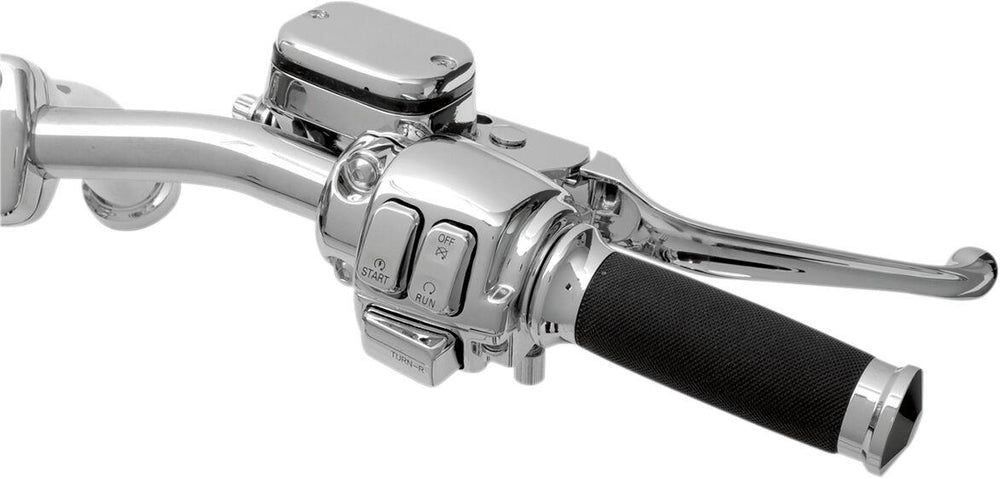 Drag Specialties Handlebar Control Kit with Mechanical Clutch For Harley Davidson FLHR 1340 1996-1998 - Chrome