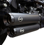 S&S Cycle Grand National  Silencers For Harley Davidson FXDF 1584 2008-2011 - Black