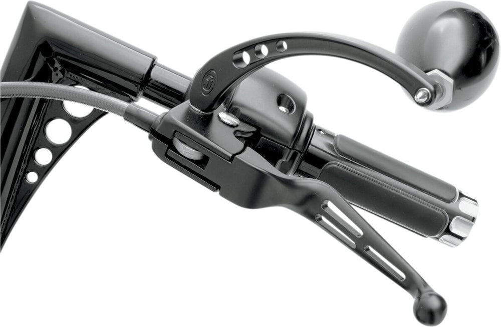 Drag Specialties Slotted Wide Blade Lever Set For Harley Davidson FLD 1690 2012-2013 - Black