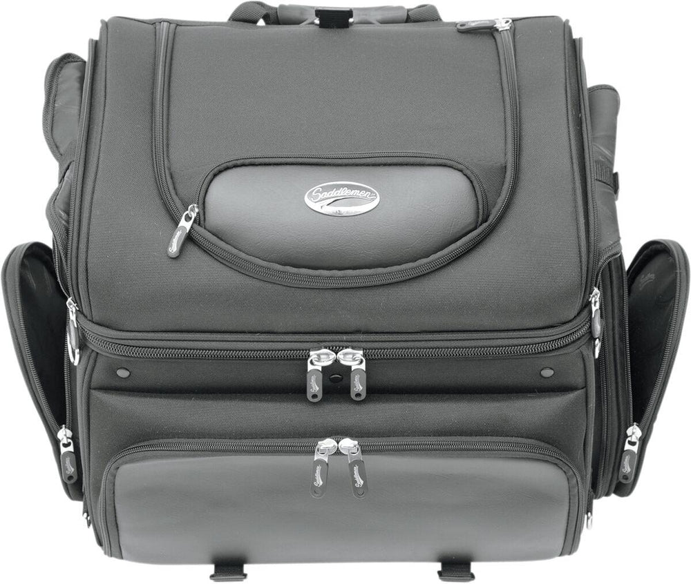 Saddlemen Pet Voyager Rear Carrier Bag - Black/Chrome