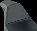 Slyfox The Drifter Seat For Harley Davidson FXR1340 1986-1994 Carbon Fiber/Logo/Smooth - Black