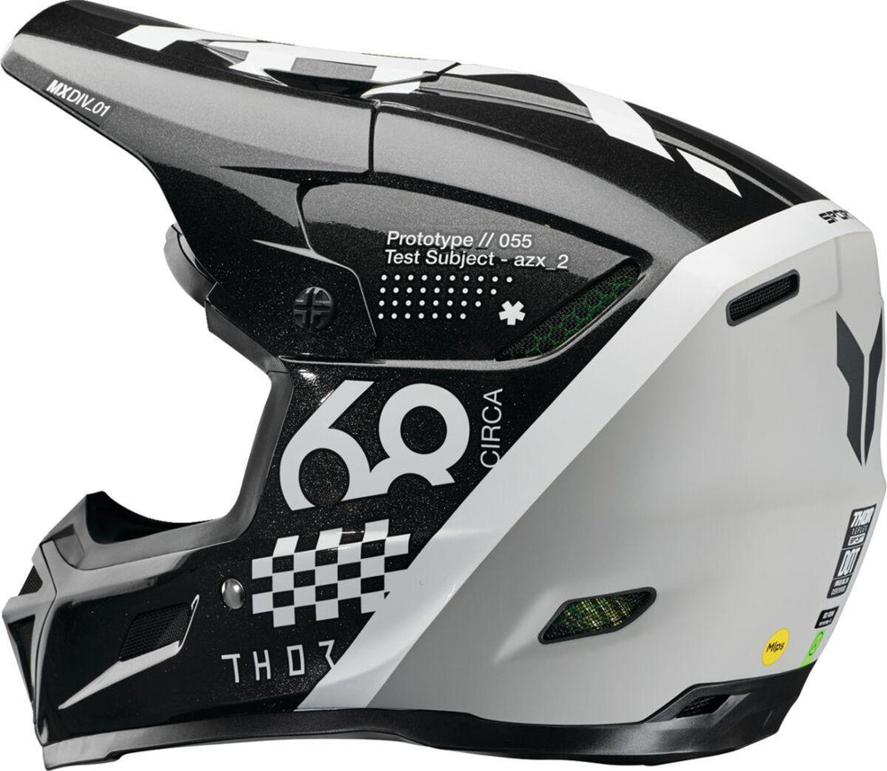Thor Reflex Sport Riot MIPS Helmet - Black White