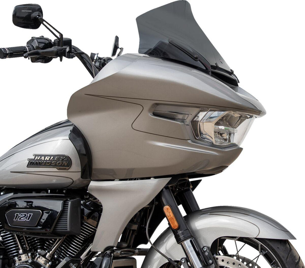 Klock Werks Pro Touring Flare Windshield For Harley Davidson FLTRX 1923 2024-2025 30.5 cm (12") - Dark Smoke