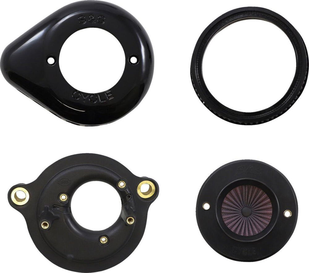 S&S Cycle Air Stinger Stealth Air Cleaner Kit For Harley Davidson FLDE 1750 2018-2020 - Black