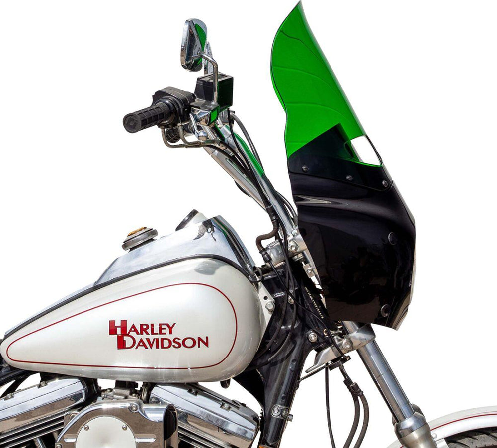 Klock Werks Kolor Flare Windshield For Road Warrior Fairing 38 cm (15") - Green