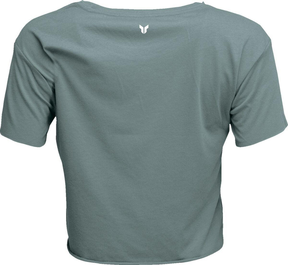 Thor Womens Adult Womens Corp Crop T-Shirt - Mineral
