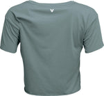 Thor Womens Adult Womens Corp Crop T-Shirt - Mineral