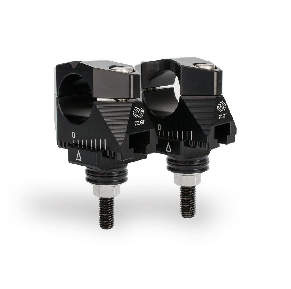 Gilles 2D.GT Handlebar Risers For Triumph Speed Triple 1200 RS ABS 2021-2026 - Black
