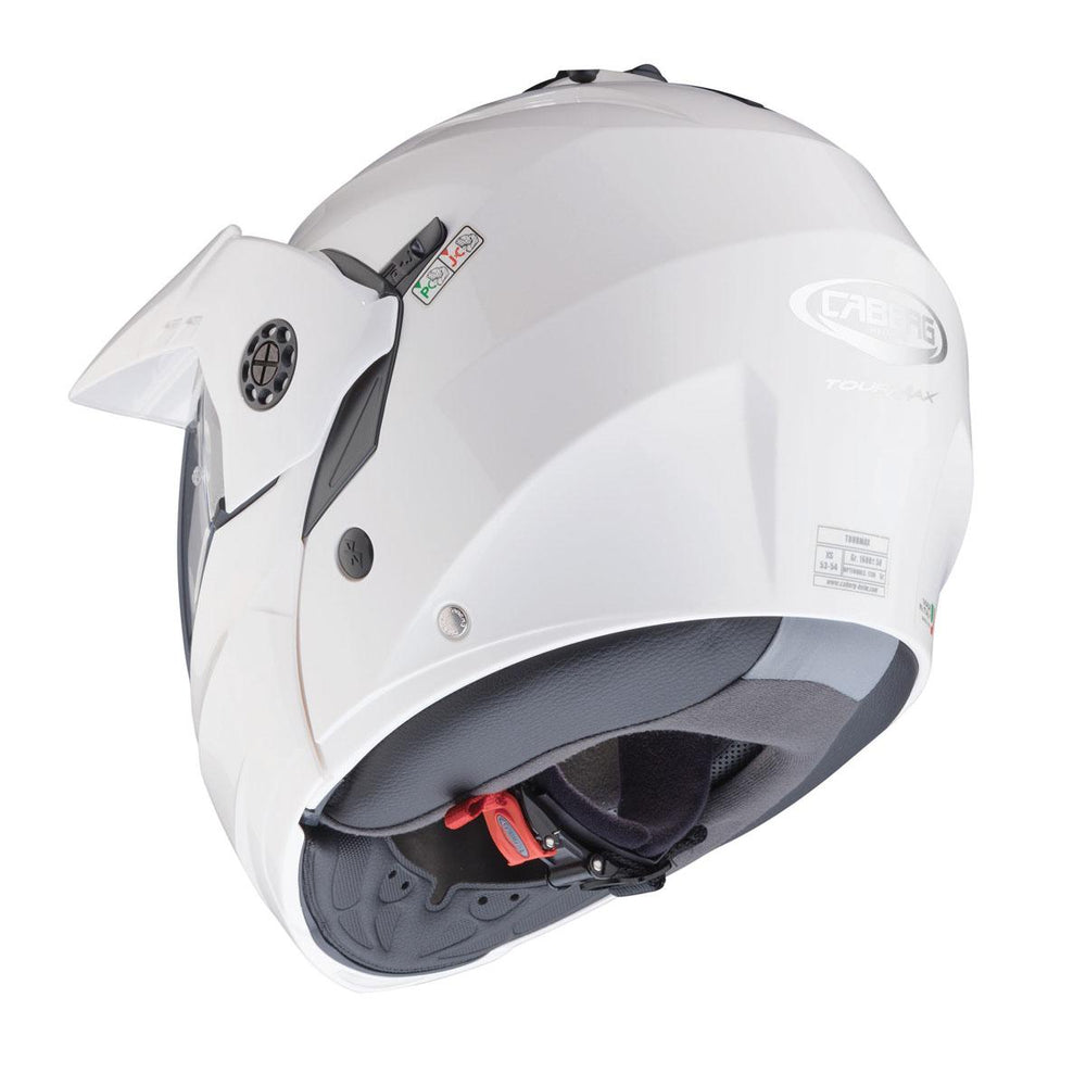 Caberg Tourmax X White Metal Flip Up Motorcycle Helmet