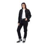 Spada Tura Trucker Ladies Motorcycle Jacket - Solid Black