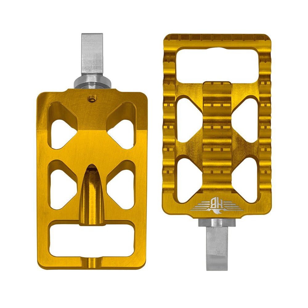 Heinz Bikes Foot Pegs For Harley Davidson FLDE 1750 2018-2020 Front - Gold