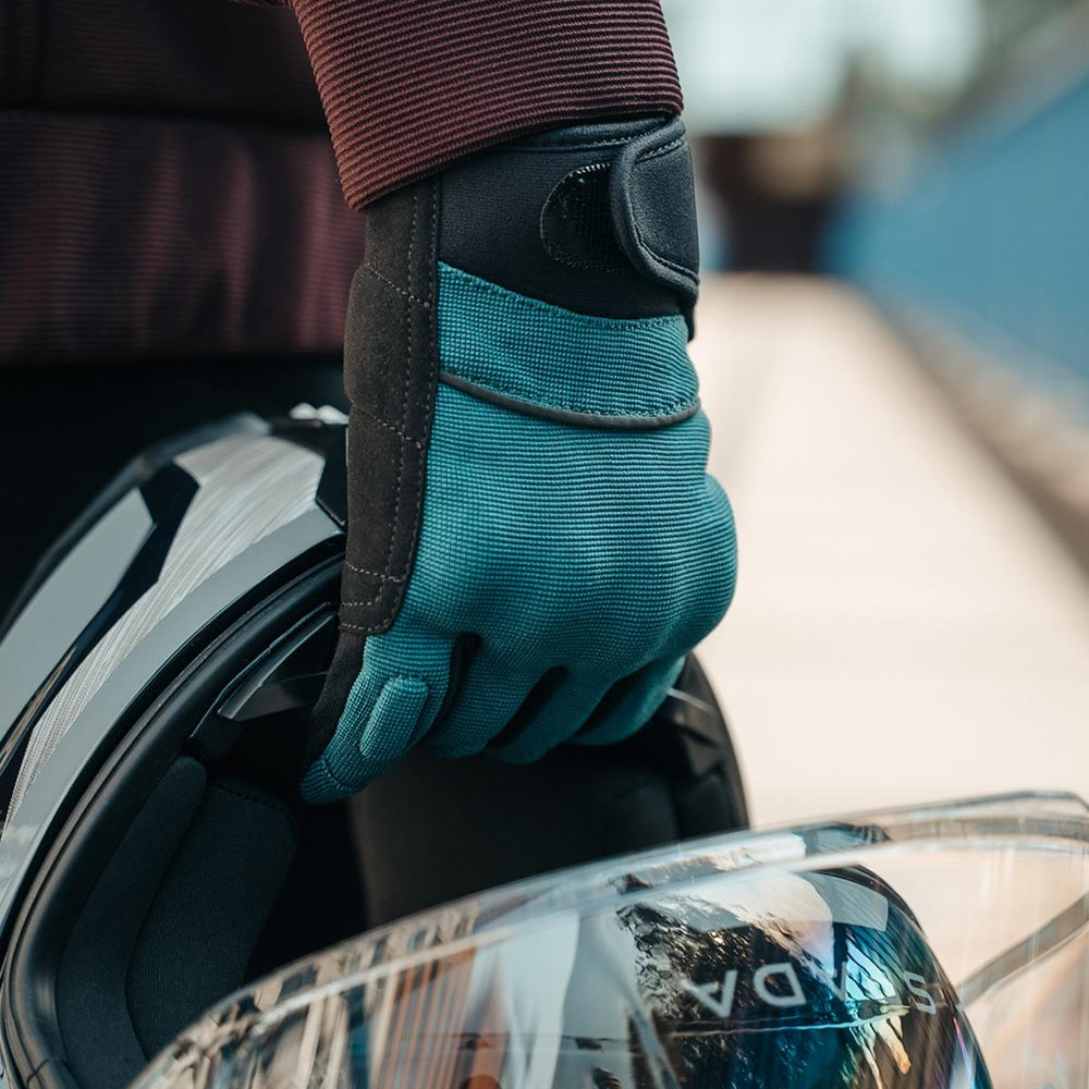 Spada Blade Motorcycle Gloves - Coral Blue