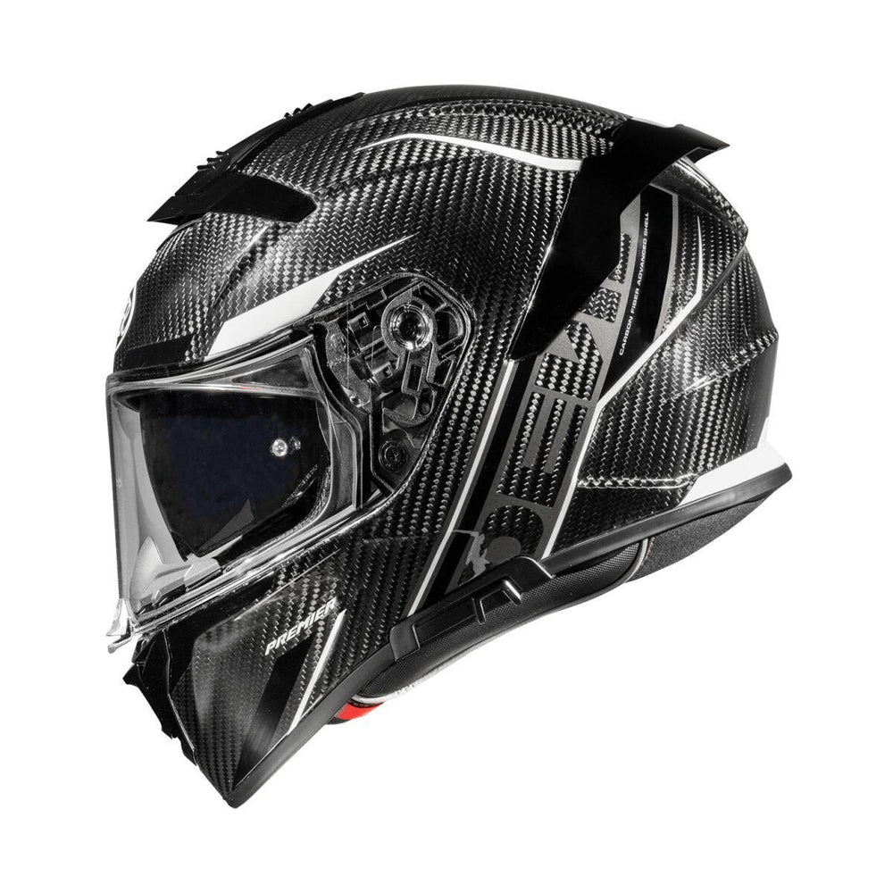Premier Devil Carbon ST8 Helmet - Black/White