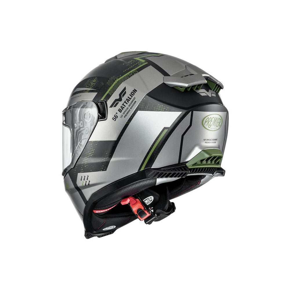 Premier Typhoon BA Helmet - Black/Dark Green/Grey